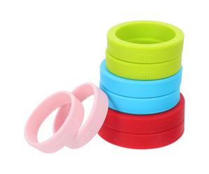 ibasenice 8 Pezzi Anelli in Silicone per Mattarello Spessore Regolabile, Controllo Preciso dello Spessore Dell'impasto, Resistenti a Usura e Deformazione, per Pasticceria