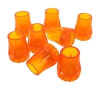 ibasenice 8 Pezzi Gommini Antiscivolo per Stampelle e Bastoni da Passeggio Punta Oxford in Gomma Resistente Antiscivolo per Supporto Sicuro e Assorbimento Urti Compatibili per Anziani e