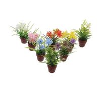 ibasenice 8 Pezzi Piante in Vaso in Miniatura in Vaso Piccoli Modelli Di Piante Artificiali Simulazione Di Ornamenti Vegetali Accessori Per La Casa Delle Bambole Mini