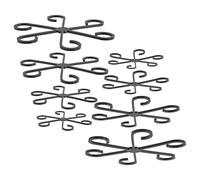ibasenice 8 Pezzi Telaio Porta Piante Supporto per Piante rampicanti Raccolta degli steli dei Bonsai Supporto stabilizzatore per Alberi organizzatore di steli Bonsai plastica Nero