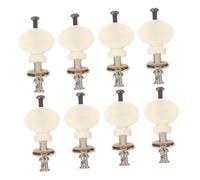 ibasenice 8 Pezzi Ukulele Tuning Pegs in Metal And Plastic Precision Straight Rods With Ergonomic Round Handles For Stable String Tension And Compatibility