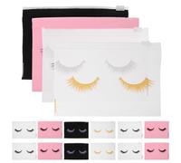ibasenice 80 Sacchetti Porta Cosmetici Cerniera Eva 15x10 Cm, Borsa per Trucco da Viaggio Leggera e Organizzata, Contenitore per Articoli da Toeletta e Accessori di Bellezza