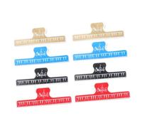 ibasenice 8pezzi Clip Per Spartiti Musicali Colorati Portascore Per Pianisti e Amanti Della Musica Rosso Nero Blu Facilita La Lettura e Mantiene Le Pagine Aperte