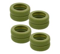ibasenice 8pezzi Copertura Protettiva per Ruote Valigia in Silicone Antiusura e Silenziosa Adatta Ruote Girevoli Accessori da Viaggio Verde