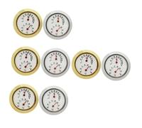 ibasenice 8pezzi Igrometro Rotondo Mini Per Chitarra Per La Degli Strumenti Musicali Misuratore Di Umidità e Temperatura Design Elegante e Funzionamento Preciso Per Prevenire Danni Da