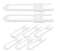 ibasenice 8pezzi U-shaped Child Safety Cabinet Lock Adjustable Childproof Latch for Cabinets Drawers and Appliances Protects Babies from Harmful Supplies and Accidental Openings