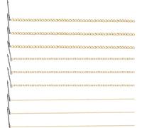 ibasenice 9 Pezzi Catena per Chioma da Donna in Alluminio Oro Fermaglio Stabile, Accessori Punk per Acconciature Eleganti e Casual