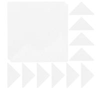 ibasenice 90 Pezzi Stecche Colletto Triangolari in Plastico Bianco per Abito da Uomo, Rinforzi Autoadesivi per Camicia, Design, per Incontri e Colloqui