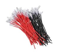 ibasenice 94 pezzi Kit Connettori Femmina Forcella in Rame Massiccio con Manicotto Isolante Resistenti Alte Temperature per Cablaggio Auto e Altoparlanti Connettori Veloci per Amplificatori