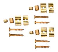 ibasenice 9sets Pack Di Stabilizzatori Per Corde Di Chitarra Elettrica Con Pressione Pulsante Accessori Per Strumenti Musicali Dorato Facili Da Installare e Resistenti