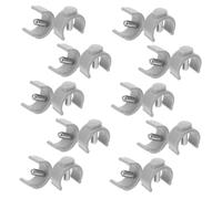 ibasenice Accessori per Stampelle 20 Pezzi Clip di Bloccaggio a Forma di C in Plastico e Ferro Punte Antiscivolo per Anziani e Cani