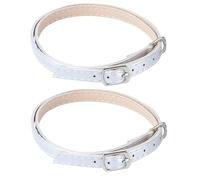 ibasenice Accessori Scarpe Donna Cinturini per Scarpe in Pu Argento Design Chic Anti-drop e Facili da Lavare come Cinturino per Donna Lacci alla Caviglia