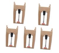 ibasenice Aghi 5 Pezzi Stilo Di Ricambio Universale Per Giradischi Asta in Alluminio Dorato