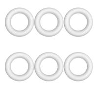 ibasenice Anelli di Schiuma Solidi 6 Pezzi 10x1,5 Cm per Decorazioni Fai da Te, Modelli Circolari per Artigianato, Ghirlande e Ornamenti per Feste Creativi
