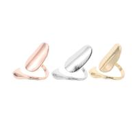 ibasenice Anelli per Unghie in Metallo 3 Pezzi per Nail Art Fai-da-te Facili da Usare per Manicure e Appuntamenti Stile alla Moda e Trendy per Donne