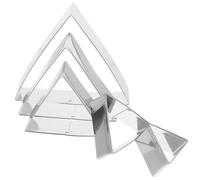 ibasenice Anelli Torta in Triangolari per da e Inossidabile 5 Stampi Resistenti di Varie Dimensioni Stili multipli Dolci per Baking e Mousse Stili multipli