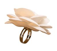 ibasenice Anello a Fiore da Donna Elegante in Leggero Design Floreale Delicato per Matrimonio e Uso Quotidiano Regalo Raffinato per Occasioni Speciali