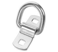 ibasenice Anello di Ancoraggio D Tipo in Acciaio Carbonio Resistente per Traino Veicoli Gancio Carroattrezzi Anti-ruggine Facile da Installare per Uso Off-road e Corse