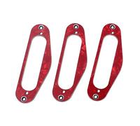 ibasenice Anello di Montaggio Pickup Chitarra Elettrica 3 Pezzi Anello Single Coil Flat Humbucker Accessori Sostituzione per Chitarra Stile Tl Foro Stretto Rosso