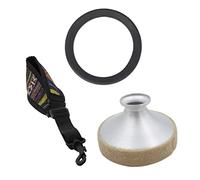 ibasenice Anello Per Sassofono Sordina Accessorio Di Indebolimento Della Voce e Tracolla Protezione Da Urti Riduzione Risonanza Sassofono