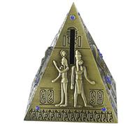 ibasenice Arredamento D'epoca Piramide Trinket Box Egitto Contenitore Di Gioielli Piramide Piggy Bank Metallo Piramide Modello Box Figurine Statua Piramide Posacenere Portacenere Verde