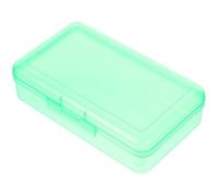 ibasenice Astuccio in Plastica Verde per Studenti e Insegnanti, Capiente | Contenitore Trasparente per Cancelleria, Portatile, Ordine sulla Scrivania, Impedisce la Caduta degli Oggetti