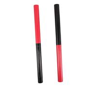 ibasenice Bacchette Percussione in Legno Resistenti per Danza Cinese Bastoncini Taiko per Esercizio Strumenti Musicali Mano per Ritmo Legno Tradizionale Rosso e Nero