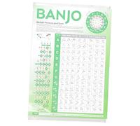 ibasenice Banjo Chord Chart Per Principianti Guida Pratica Agli Accordi e Posizioni Delle Dita Per Adulto Diagrammi Chiari e Materiale Resistente Per Migliorare Le Abilità Di Suono