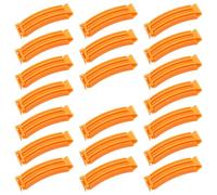 ibasenice Bigodini per Permanente Radice Arancioni 20 Pezzi in Plastica per Styling Versatile e Volume Radice, per Uso Quotidiano e Salone