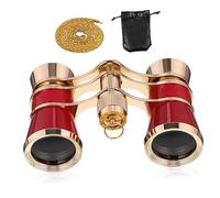 ibasenice Binocolo Compatto in Metallo Vintage Binocoli Per e Birdwatching Custodia Per Trasporto Facile e