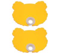 ibasenice Blocca Luce per Unghie in Silicone e Plastica a Forma di Orso, 2 Pezzi Portatile per Proteggere gli Occhi Durante Manicure Gel Nails in Salone