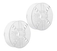 ibasenice Bobine Vuote in Plastica Ps per Stampante 3d, 2 Pezzi, Accessori per Filamento Pla, Spool Leggero e Facile da Usare, per Avvolgere Filo