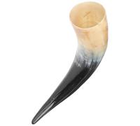 ibasenice Boccale di Corno per Bere Vino e Birra, Capiente e Pratico, in Vero Corno di Bue Decorativo e Fatto a Mano, per Amici e Famiglia