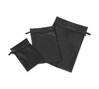 ibasenice Borsa per Pannolini Nera 3 Pezzi Organizer Multiuso Astuccio Cerniera e Dimensioni Flessibili per Ragazzo Ragazza e Piccoli per Passeggiate e Cambio Pannolini