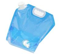 ibasenice Borsa Portatile per Acqua da 5l in Pet Pa PE, Pieghevole e Rubinetto Antigoccia, Accessorio Comodo per attività All'aperto e Viaggi su Strada