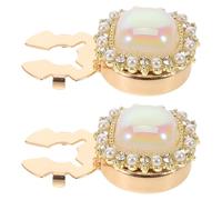 ibasenice bottone polsini con perlati chiusure per polsini di camicia Gioielli da uomo gemelli della camicia con perle Gemelli francesi borchie da smoking Studi per Beige