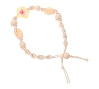 ibasenice Bracciale Cavigliera Boho in Cotone con Conchiglie Naturali Gioielli Spiaggia per Donna Stile Bohemien Elegante e Resistente all Acqua Accessorio Estivo Versatile
