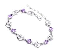 ibasenice Bracciale Pietre Naturali e Catena da Polso Elegante e Semplice per Abbinare Vestiti Quotidiani Ufficio o Eventi Speciali Realizzato in Materiale di Comodo e Resistente all Uso