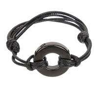 ibasenice Bracciale Urna in Acciaio Inossidabile Nero Resistente e Semplice, Fascia Polso Crematoria per Uomo e Donna Custodia per Ricordi