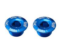 ibasenice Bulloni Pedivella Bici in Lega Di Alluminio M19, Viti Copertura Manovella Per Mountain Bike e Bici Da Corsa, Set 2 Pezzi Colorate, Accessori Fissaggio Guarnitura Per Ciclismo Su Strada