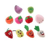 ibasenice Burattini da Dito Frutta 10 Marionette Morbide in Cotone Giocattolo Narrativo per Ragazzo Personaggi Cartoni Animati Pupazzi da Dito per Raccontare Storie
