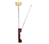 ibasenice Campana Mano in Rame con Dritto Ergonomico e Design Retrattile Automatico Strumento Musicale Compatto per Riti Altari Domestici e Esterno per Preghiere e Meditazione