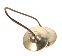 ibasenice Campana Per Piatti in Rame Ritmico Da Viaggio Per Meditazione e Cerimonie Religiose Strumento Percussione Suono Armonico Per Yoga