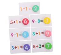 ibasenice Carte Didattiche per Apprendimento Matematica per Età Prescolare Giochi Educativi di Addizione e Sottrazione Materiali Sicuri per Sviluppo Cognitivo e Capacità di Risoluzione