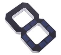 ibasenice Cartello numerico solare per esterni, numero civico | Luce LED retroilluminata, targa con numero civico per esterni, adesivo per portico resistente alle intemperie, lampada per
