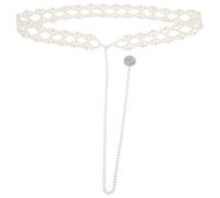 ibasenice Catena Vita per Donna con Perle Finte Cintura Perline Elegante per Valorizzare la Figura Decorazione Boho Chic per Abiti da Cerimonia e Feste Formali