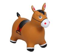 ibasenice Cavallo Gonfiabile Saltellante per Ingrandito e Rinforzato Giocattolo Rimbalzante in Gomma per Bambine Adatto per Giochi Interni ed Esterni