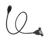 ibasenice Cavo Di Estensione USB Tipo E a USB Maschio Per Montaggio Pannello Adattatore Per Computer Lunghezza Con Viti Di Fissaggio