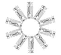 ibasenice Chiavistello in Acciaio Inossidabile Argento 10 Pezzi Testa Quadrata, Struttura Stabile e Ristrutturazione Versatile per Porte e Finestre