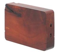 ibasenice Ciondolo Facile da Pulire a Forma di Pendente in Legno Marrone Design Unico e Foro Versatile Charm Decorativo Artigianale per Accessori Fai da Te